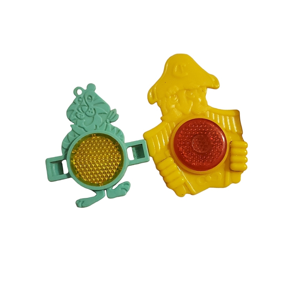 Vintage Kellogs bicycle reflectors